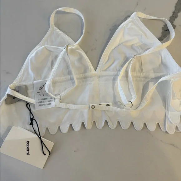 Coperni White Ruffled Bralette - Picture 5 of 7